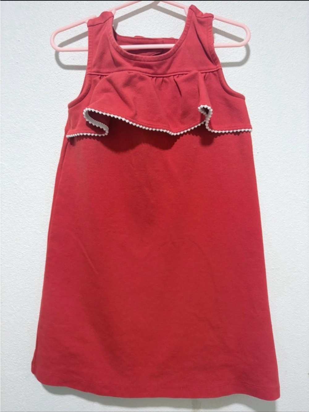 Janie and Jack Red Sleeveless Ruffle Dress for Girls